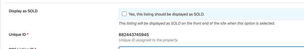 Mark listing as sold screenshot